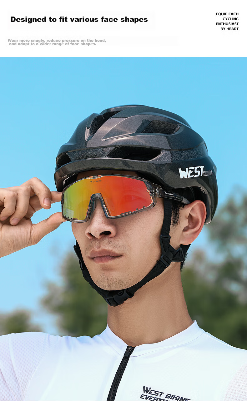 XQZ Cyclist Cycling Glasses Color-Changing UV Protection Day and Night Use Professional Full-Wrap Windproof Dustproof Goggles 7