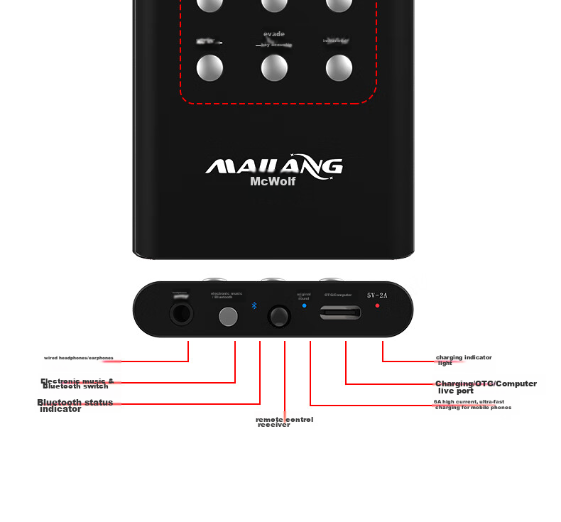 Mailang (Malau) S3 Voice Changer [Universal Version], Mobile Real-Time Voice Transformer for Male to Female And Male to Male, Live Streaming Karaoke Sound Card, Voice Call Computer Gaming Voice Modulator 18