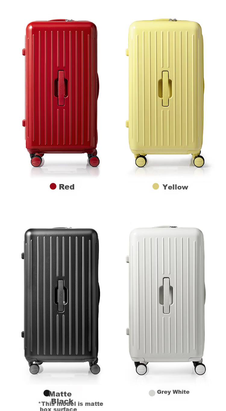 AMERICAN TOURISTER Luggage, 24-Inch Large Capacity Suitcase, Deep Compartment Travel Case, Hu Xianxu's Style Jelly Box, BB5 Charcoal Gray 11
