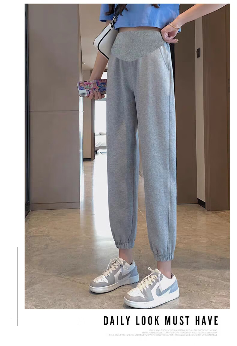 JOYNCLEON Maternity Pants Spring Autumn Outdoor Petite Sports Casual Jogger Sweatpants Maternity Gray XL Jyk80749 20