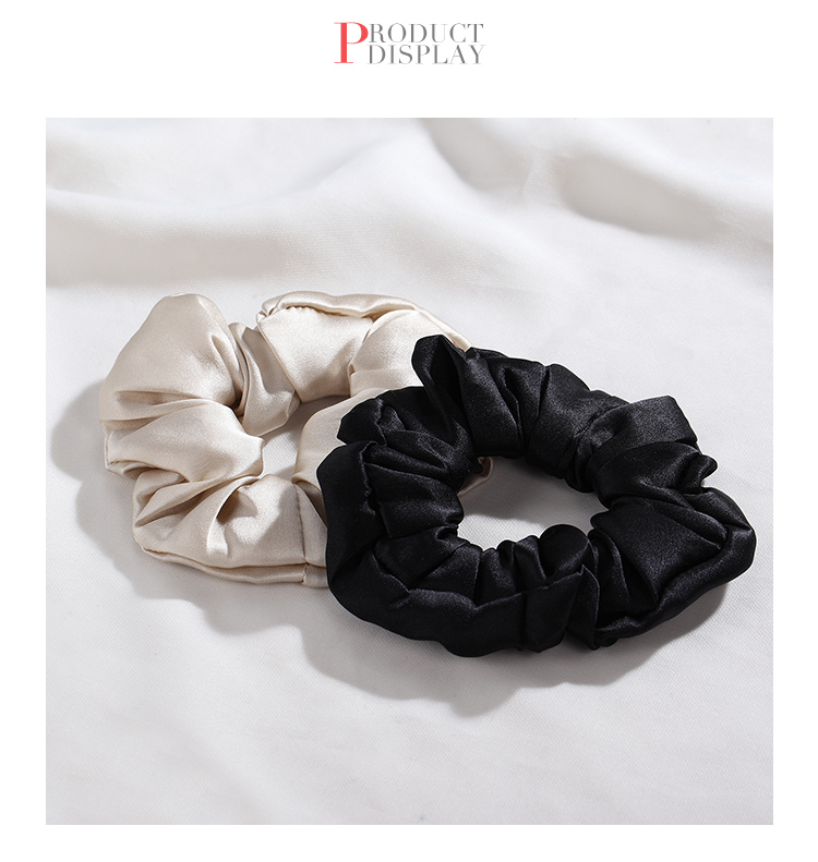 CHIMERA 2 Pieces Silk Hair Ties, Mulberry Silk Hair Bands, Hair Elastics, Hair Flowers, Hair Accessories for Women, Mid-Autumn Festival Gift 6