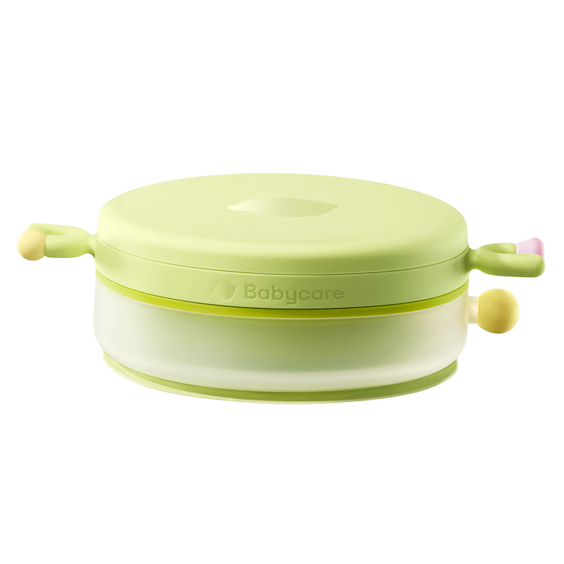 Babycare Children's Insulated Meal Tray, Baby Divided Plate Anti-Fall Eating Bowl, Infant Supplementary Food Tableware - Cyan 720ML