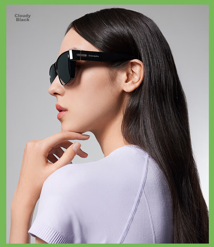 Beneunder Polarized Sunglasses for Men and Women with Case, Prescription Glasses Compatible, Driving Outdoor Square Frame FD004 21