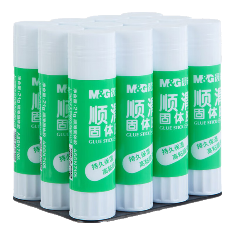 M&G 15g High Viscosity Smooth PVA Solid Glue Stick Fast Dry Durable Craft Glue Stick Office Supplies ASGN7103 6-Pack