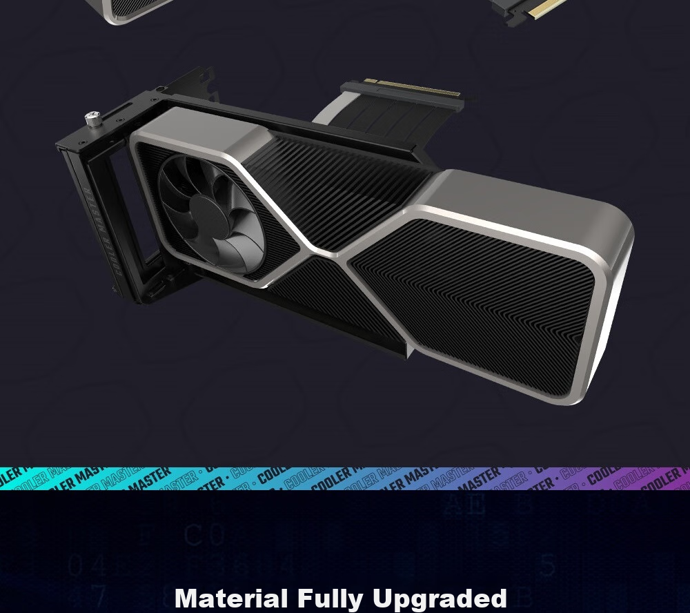 CoolerMaster Graphics Card Bracket V3 Kit (Compatible with All MATX And ATX Cases / Modular Design / PCI-E 4.0 Adapter Cable) 12