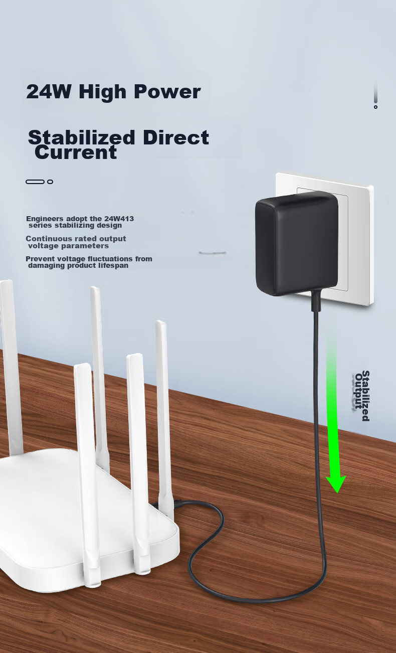 Elei Power Adapter, 12V2A Monitor Power Cord, DC Multifunctional Charger, Suitable for Monitors, Cameras, Mobile Hard Drive Enclosures, Adapts to Thin 3.5mm And 1.35mm Connectors 4