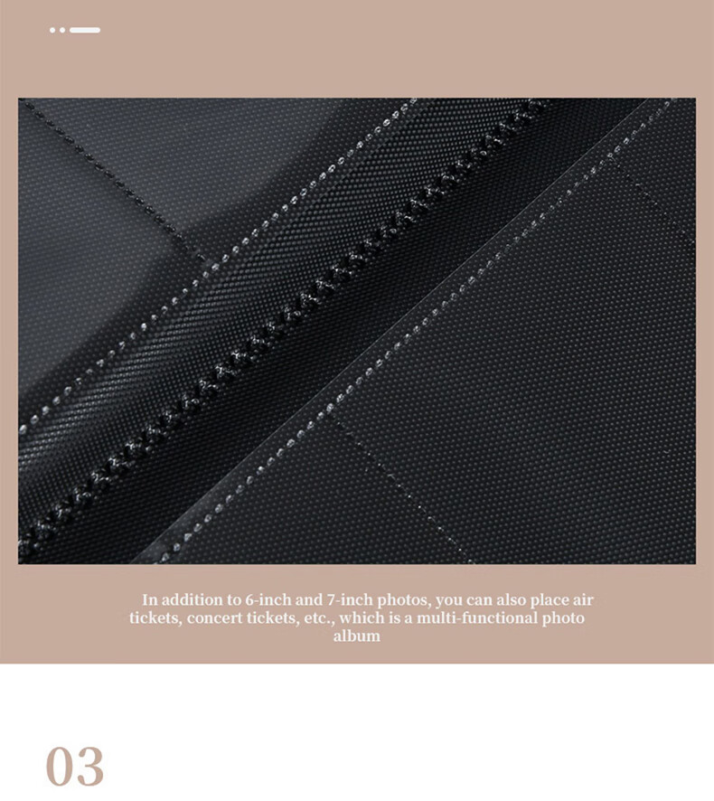 Nakabayashi NCL Fabric Photo Album, 5-Inch, 240 Pages, Insert-Style Family Photo Collection Growth Record Book, Orange 1