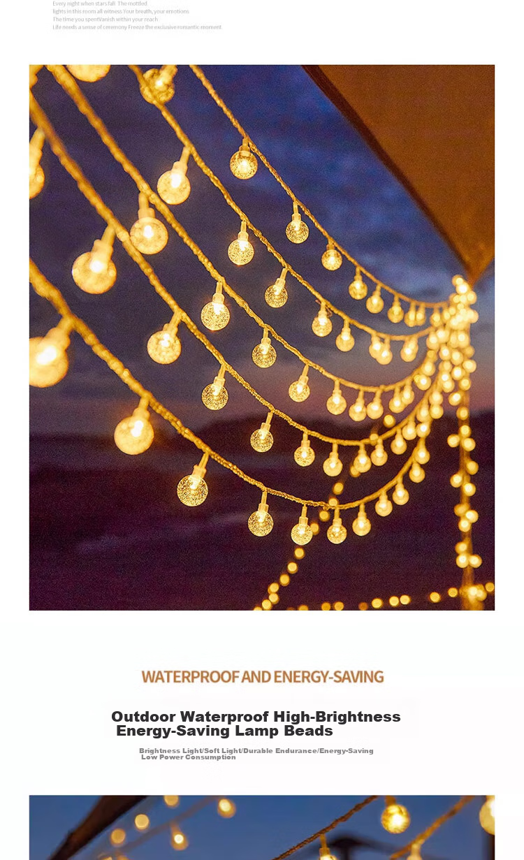 Dipuer New Year Colorful Light String, Birthday Decoration, Chinese New Year LED Lights, Proposal Setup, Camping, Street Vending, Bubble Lights 3