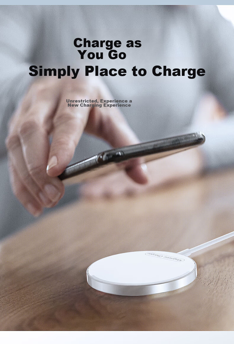 Stiger Apple 18 Wireless Charger, MagSafe Magnetic 15W Fast Charging, Compatible with IOS IPhone 17 Pro Max 15/14/13/12 Full Series, Apple Huawei Xiaomi Phones 3