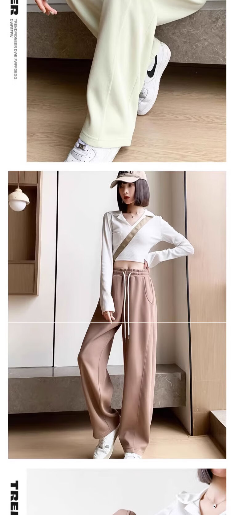 Jeanswest Women's Casual Flared Dress Pants Black L Spring Summer Office Formal Trousers 8