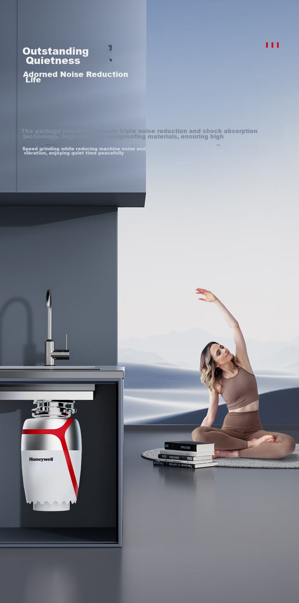 Honeywell New National Standard Dual A-Grade Kitchen Waste Intelligent Garbage Disposal, 800W Fully Automatic Inlet X6PRO 20