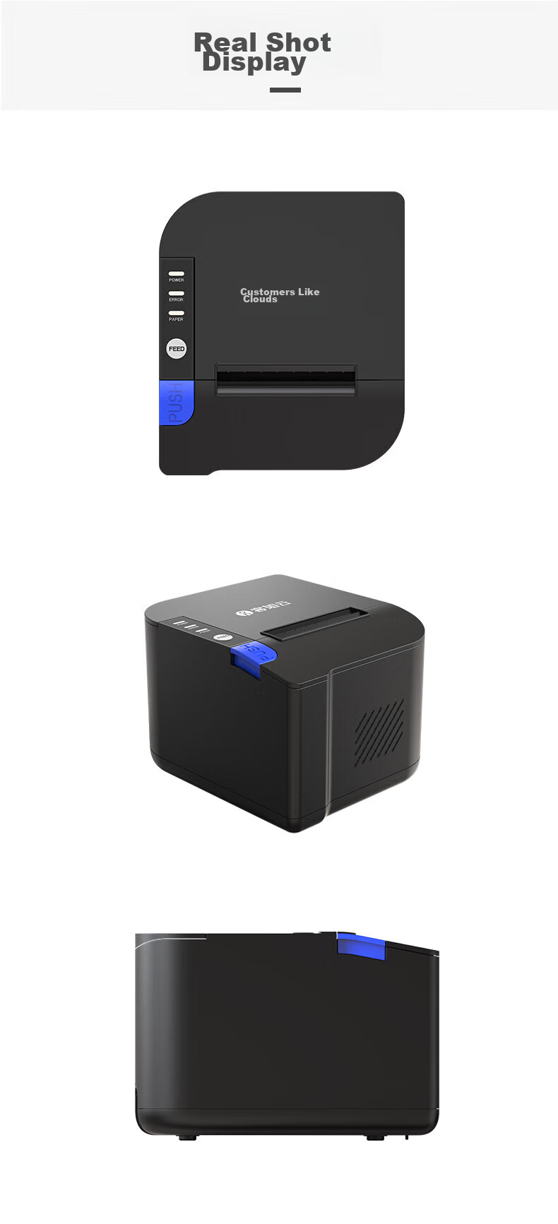 Keruyun Kitchen Printer, Kitchen Thermal Receipt Printer, Compatible with Keruyun Cash Register 4