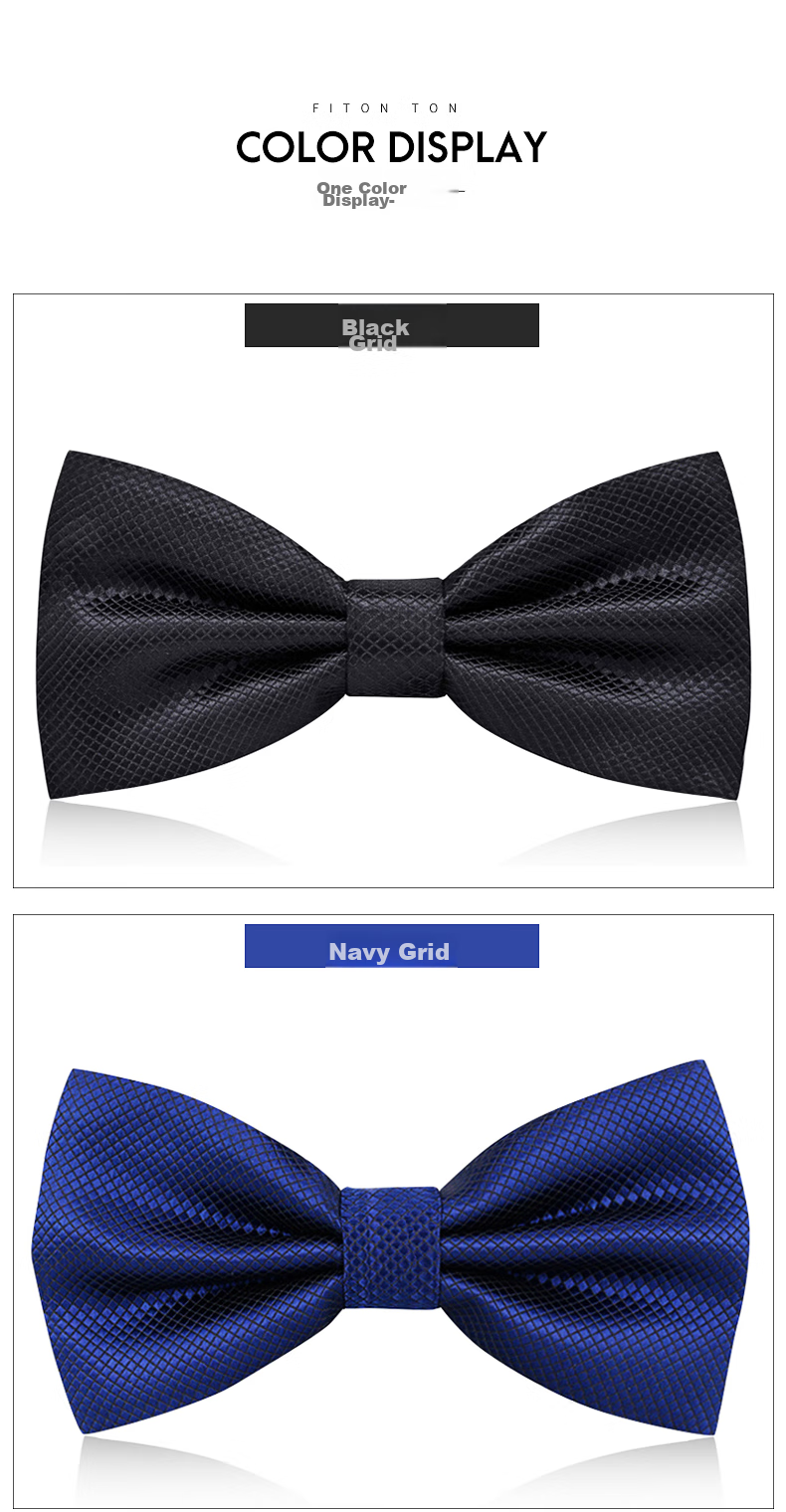 FitonTon Wedding Banquet Bow Tie for Men, Business Groom's Bow Tie, Gift Box Set for Boyfriend, New Year And Valentine's Day Present 10