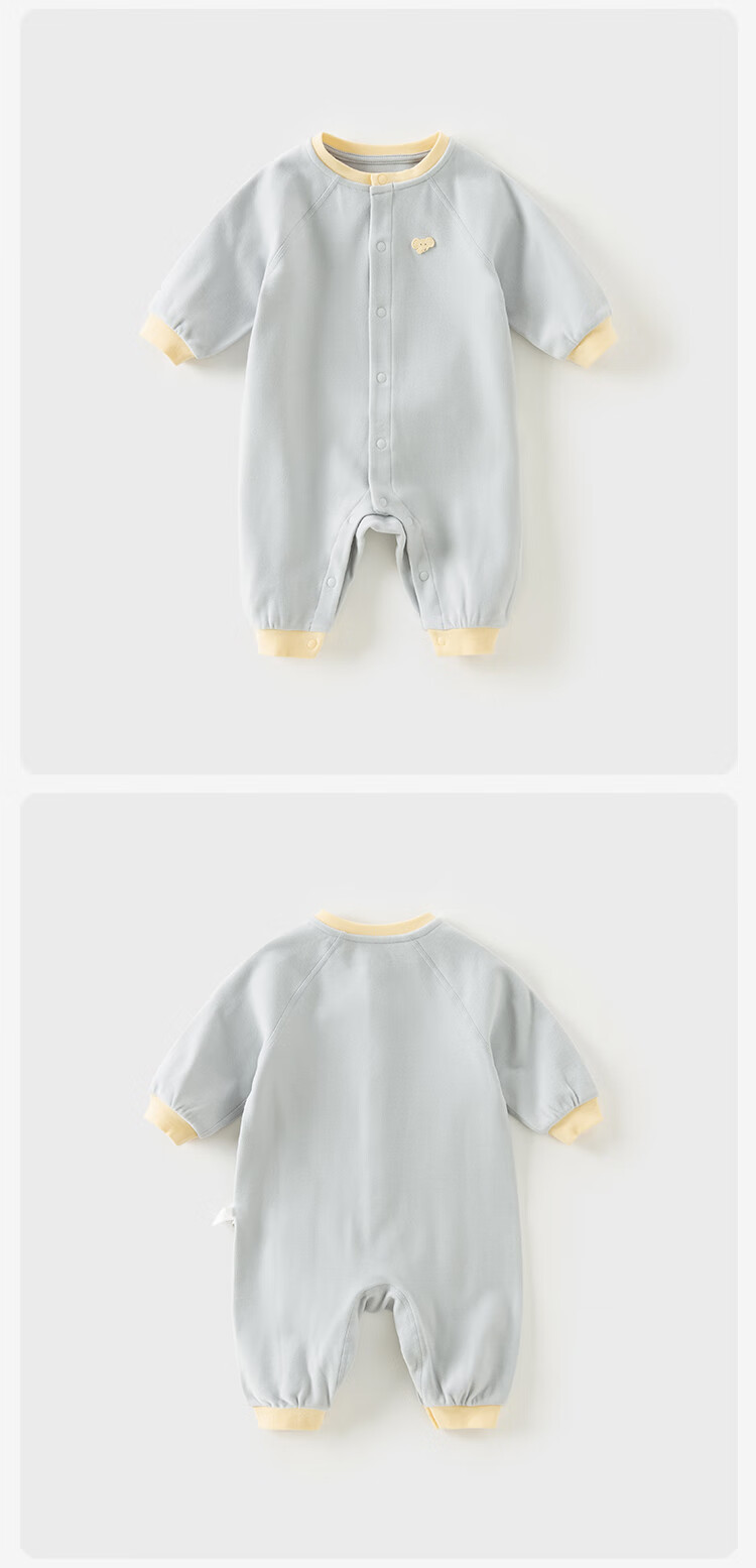 DAVE & BELLA Newborn Baby Clothes Romper Spring And Autumn Outfit for Baby Boys And Girls Long-Sleeve Bodysuit Onesie 14