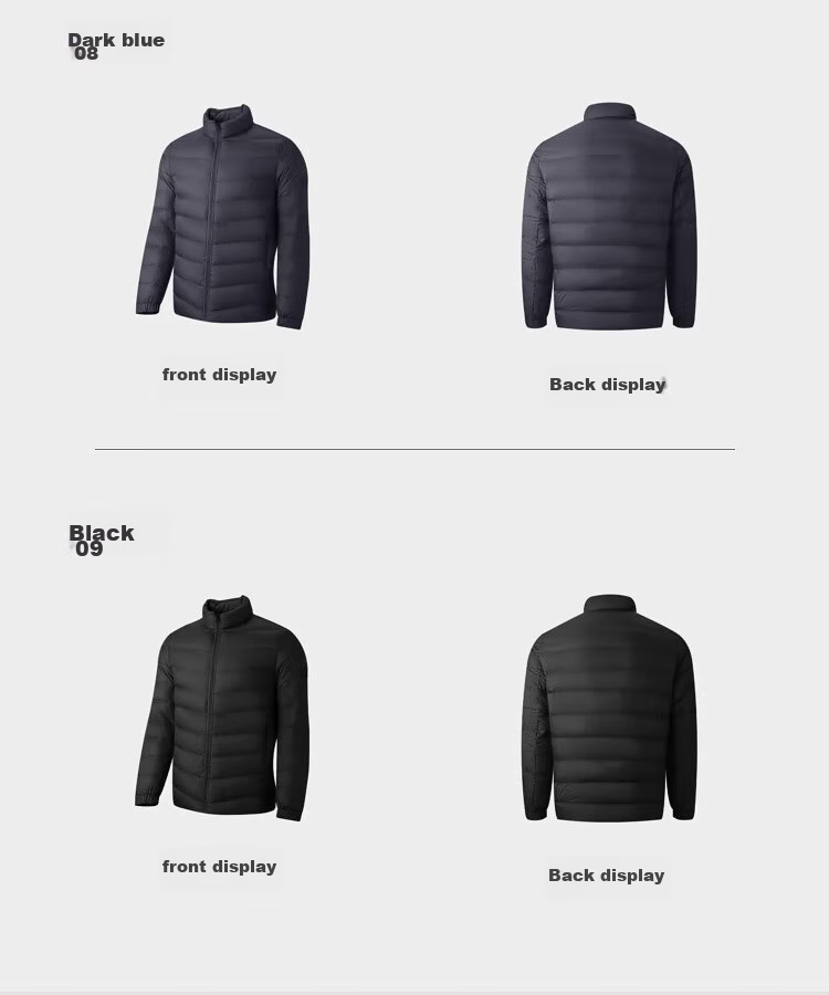 HLAHLA Lightweight Ribbed Down Jacket for Men [90% High-Quality Down] Graphene Men's Winter Coat 19