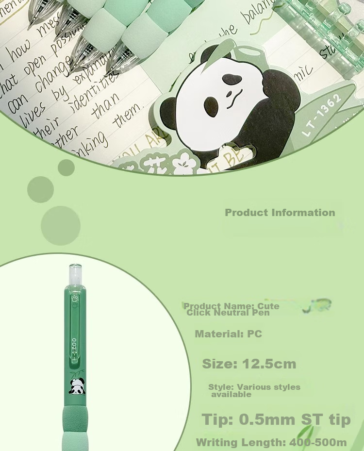 LOPET Retractable Gel Pen, Quick-Drying, Stylish Design, Exam Pen for Students, 0.5mm Black Ink, Smooth Writing for Middle School Students, Ballpoint Pen, Signature Pen, LT-1362 + 10 Refills 2