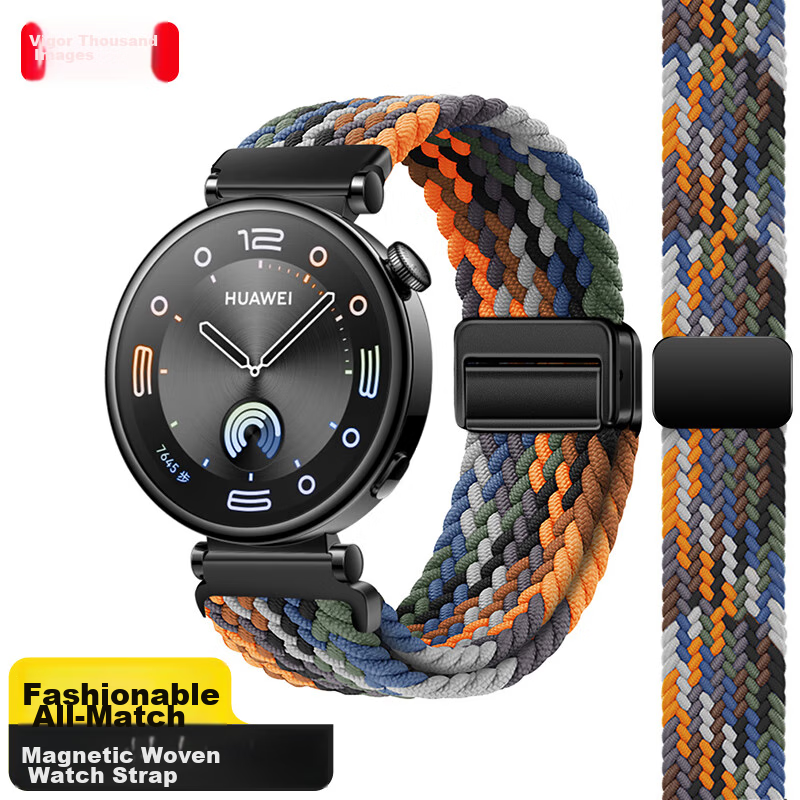 Weiqiantu [Magnetic Woven] Compatible with Huawei GT7/GT6/GT5/Pro Watch Bands, for Watch6/5/pro/4pro/buds2, GT3/4 Pro/Defender 2, Men's And Women's Styles