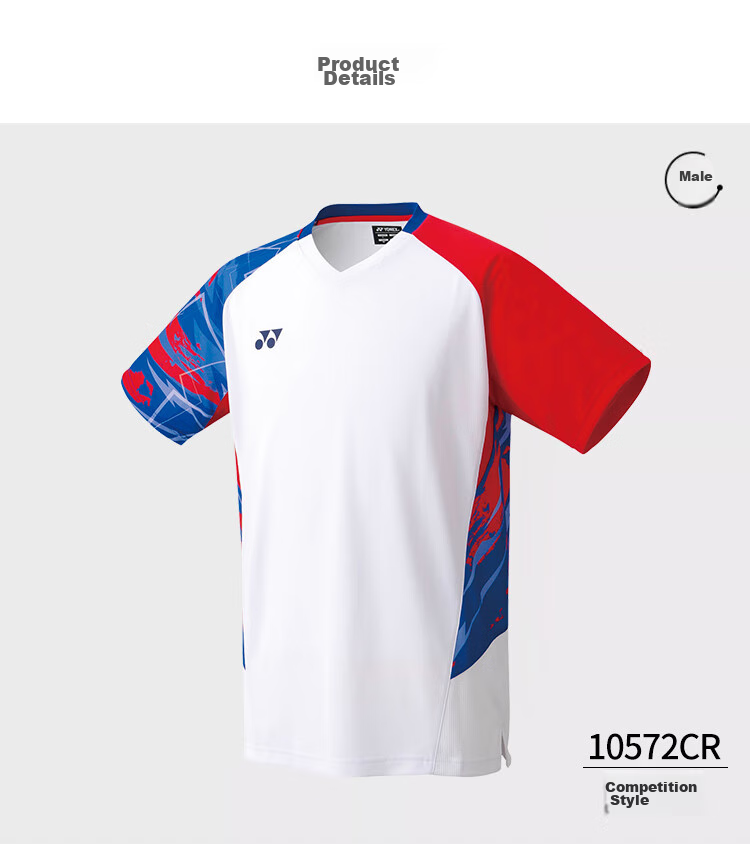 YONEX Badminton Jersey National Team Fan Version Competition Training Sports T-Shirt Women 20785CR White O 19