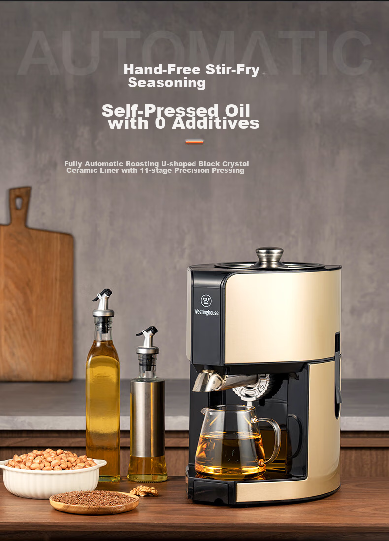 Westinghouse Automatic Home Vegetable Oil Press, Intelligent Cold And Hot Dual-Press Small Stainless Steel Oil Extractor WOP-KP0202 2