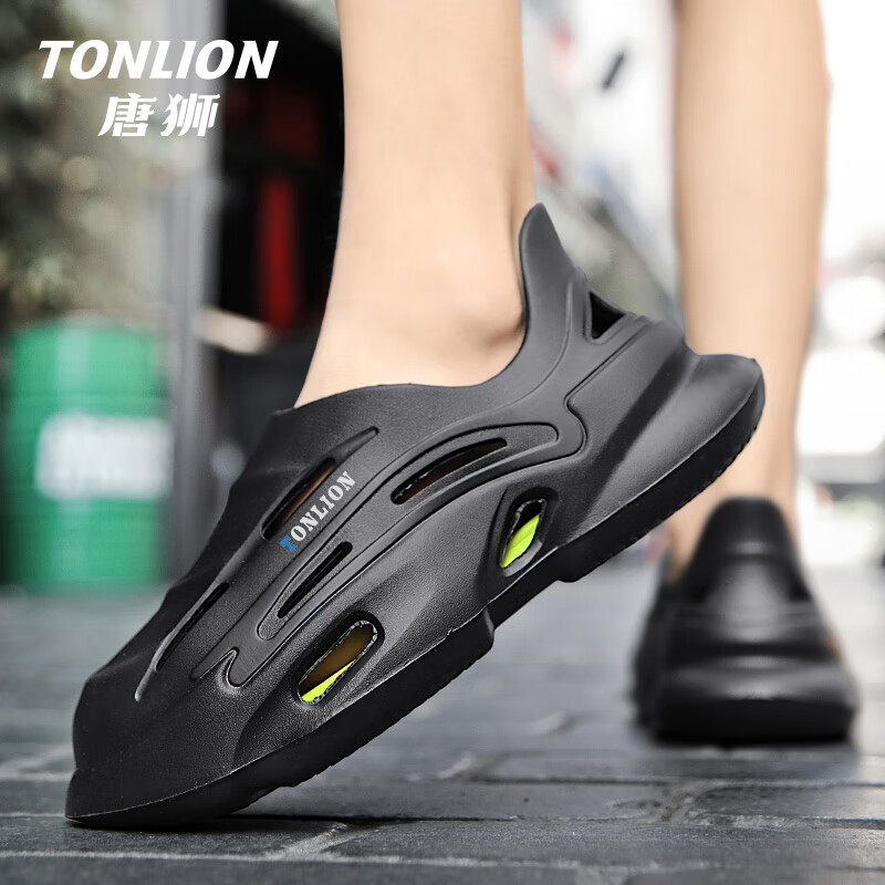 TonLion Men's Sandals, Summer 2026 Breathable Hole Shoes, Men's Outdoor Sports Beach Sandals And Slippers