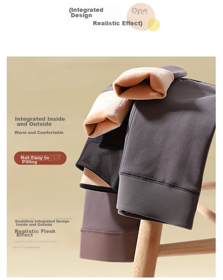 LangSha Leggings for Women, Outer Wear Pantyhose, Bare Skin Feel, Ultra-Thin Fleece, Flight Attendant Gray, Fake Translucent One-Piece Pants, Spring And Summer Stockings 3
