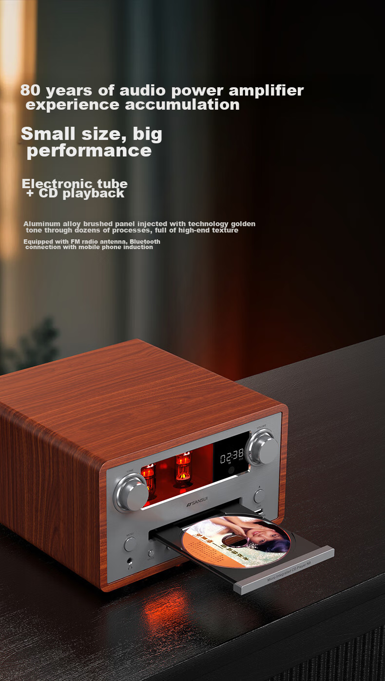 SANSUI S66 Bluetooth Speaker Desktop Active Subwoofer Portable Mini Bluetooth Speaker 7