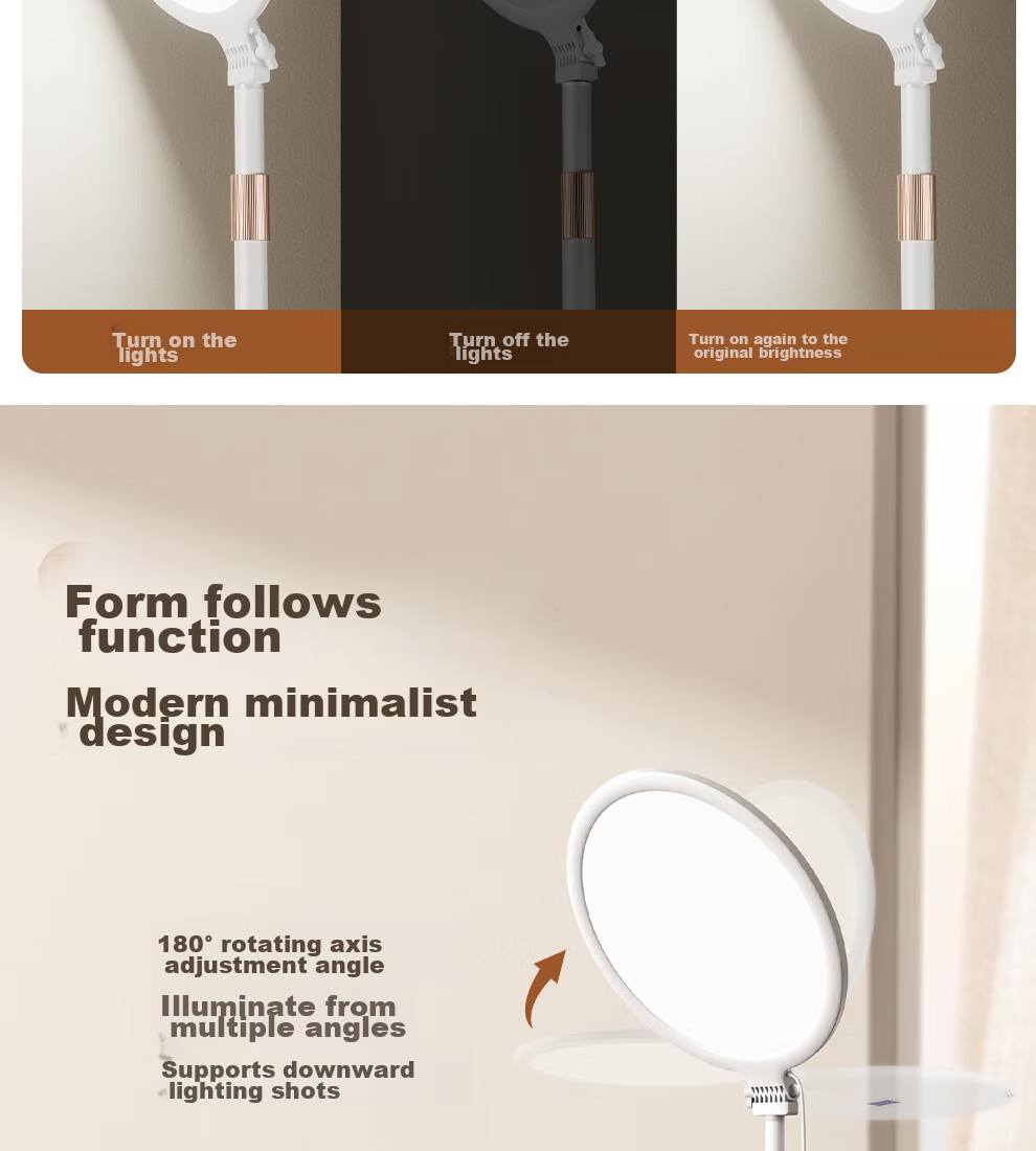Xiaotian Live Streaming Fill Light, Host-Specific Beauty Light, Mobile Desktop Live Streaming Light, Floor-Standing Universal Full-Screen Face Light, Studio Lighting, Influencer Light, Photography Shooting Stand 18