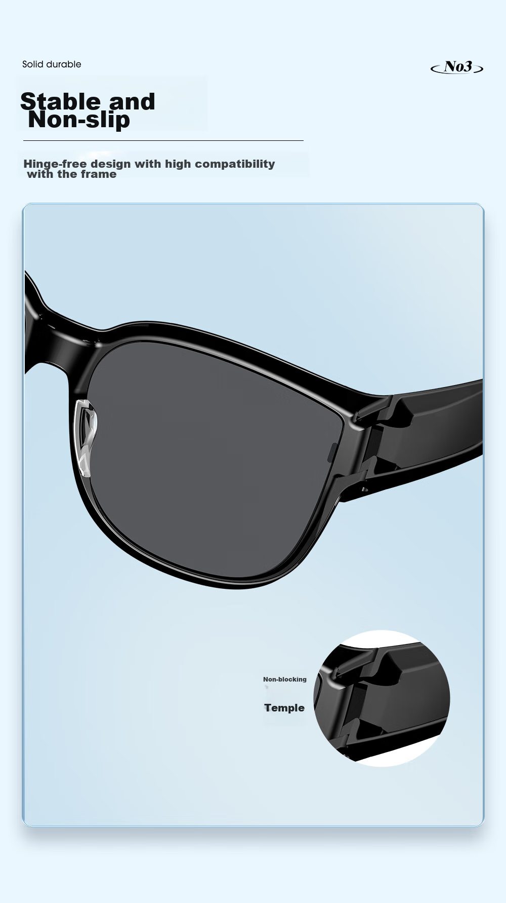 CAXMAN Sunglasses Clip-On for Nearsighted Men And Women, Polarized Sunglasses Insert for Driving, Specialized Glasses Holder for Myopia 8