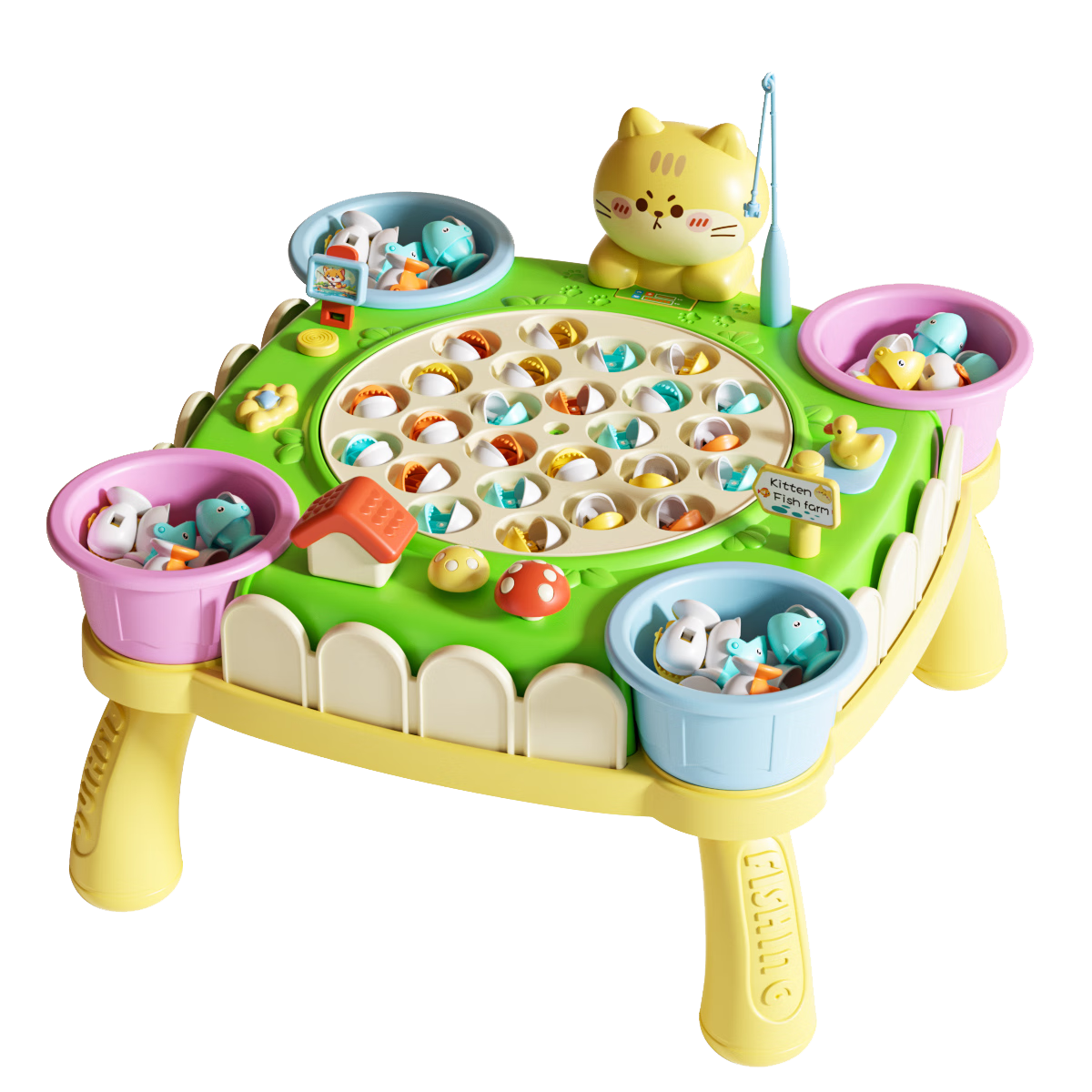 Kuangyeqishi Children's Fishing Toy, for Ages 1-3, Electric Magnetic, Suitable for Boys And Girls Aged 2+, Educational Toy, Birthday Gift