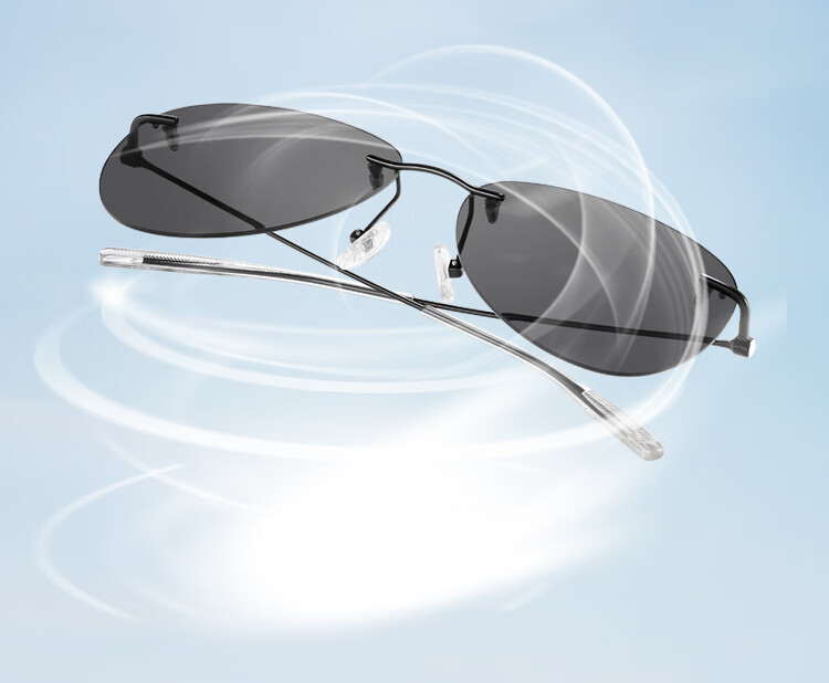 Bertha Polarized Sunglasses for Men, Imported Titanium Material, Specialized for Driving, Photochromic, Frameless, Ultra-Light, for Driving And Fishing 9