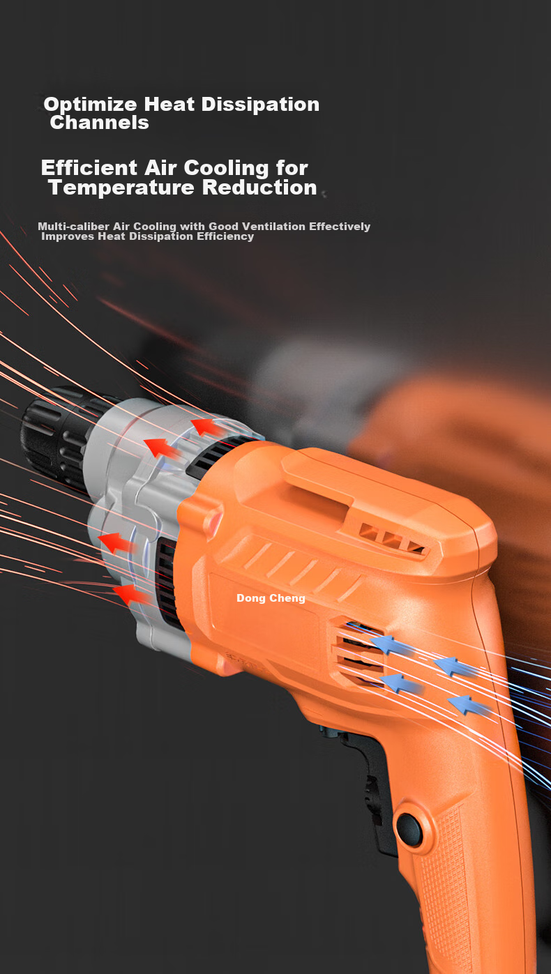Dongcheng Electric Drill DJZ550-10K, Forward And Reverse Rotation, Adjustable Speed, Multifunctional Household Electric Drill, Power Tool 12