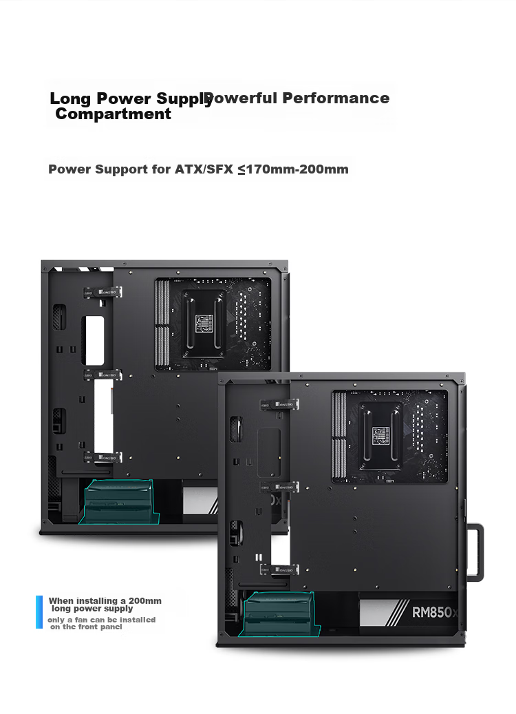 JONSBO C6 White MATX Case (Four MESH Panels / 3 Fan Positions / Front Type-C / ATX Power Supply / ≤75mm Radiator / 200-255mm Graphics Card) 17