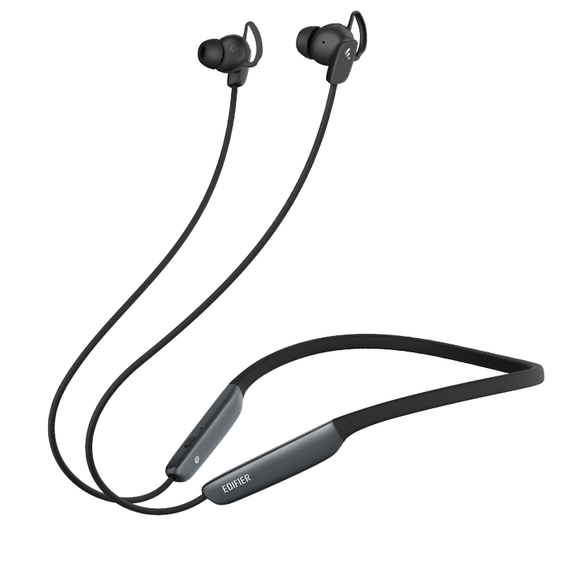 EDIFIER W280NB Pro Neckband Active Noise Cancelling Bluetooth Headphones with Magnetic Design, Compatible with Apple, Huawei, Xiaomi, OPPO Phones, Elegant Black, Graduation Gift