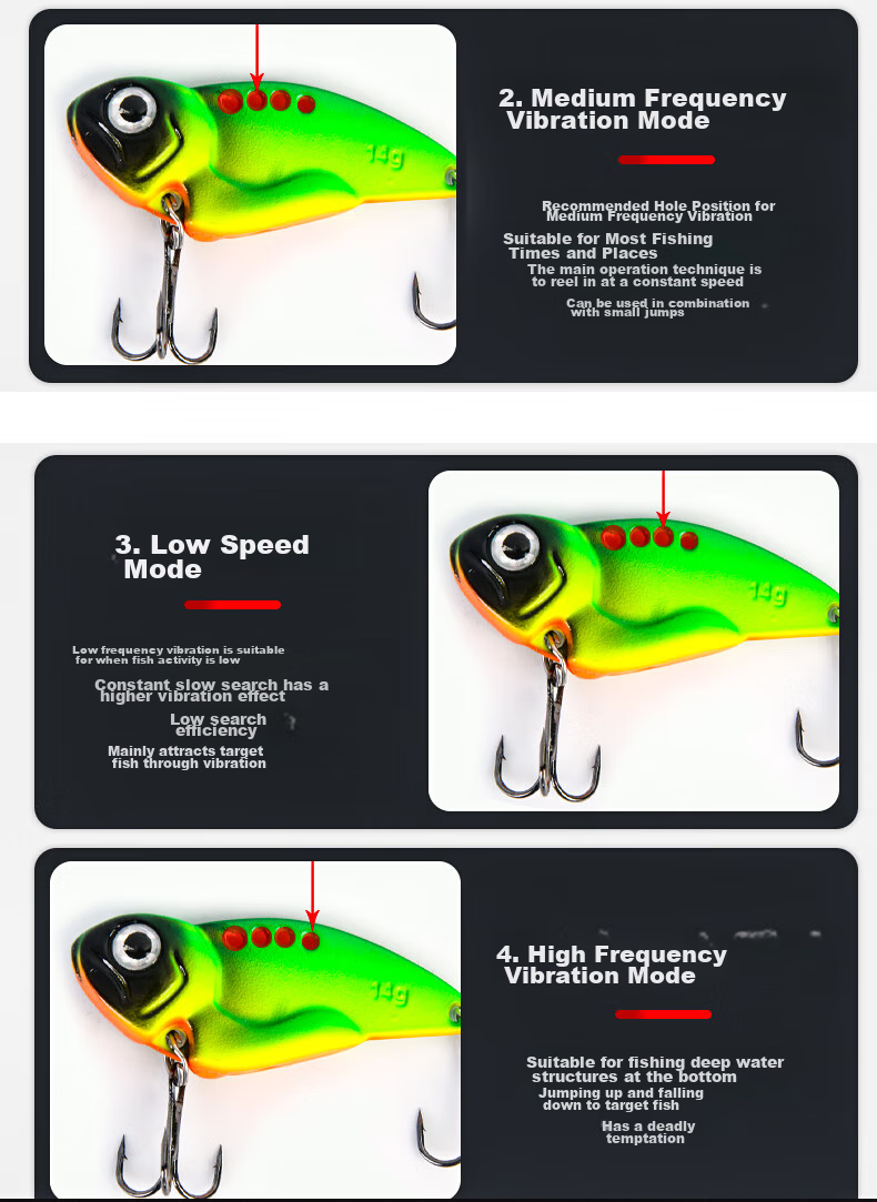 Xionghuo Lure VIB Metal Bait Full Swimming Layer 10g Small Iron Plate for Freshwater Bass And Catfish Artificial Bait 5