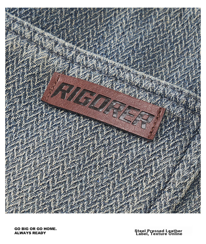 RIGORER Men's Jeans: Lightweight, Soft, Versatile, Retro Straight-Leg Casual Pants 28