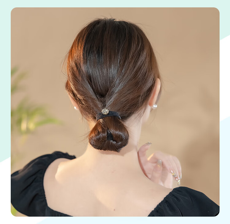 CHIMERA 3-Piece Hair Ties, Scrunchies, Elastic Bands for Ponytails And Buns, High-End Hair Accessories, Mid-Autumn Festival Gift 6