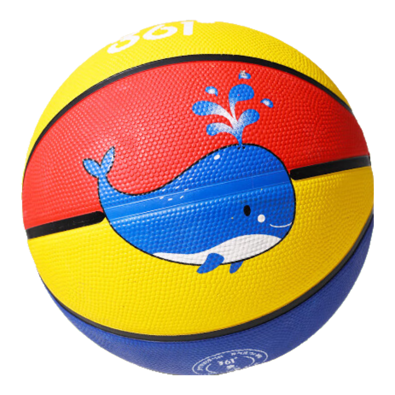 361° Basketball for Children, Size 5, Indoor/outdoor Wear-Resistant Basketball, Kindergarten Ball, Elementary School Student Can Write Name on It, Red White Blue
