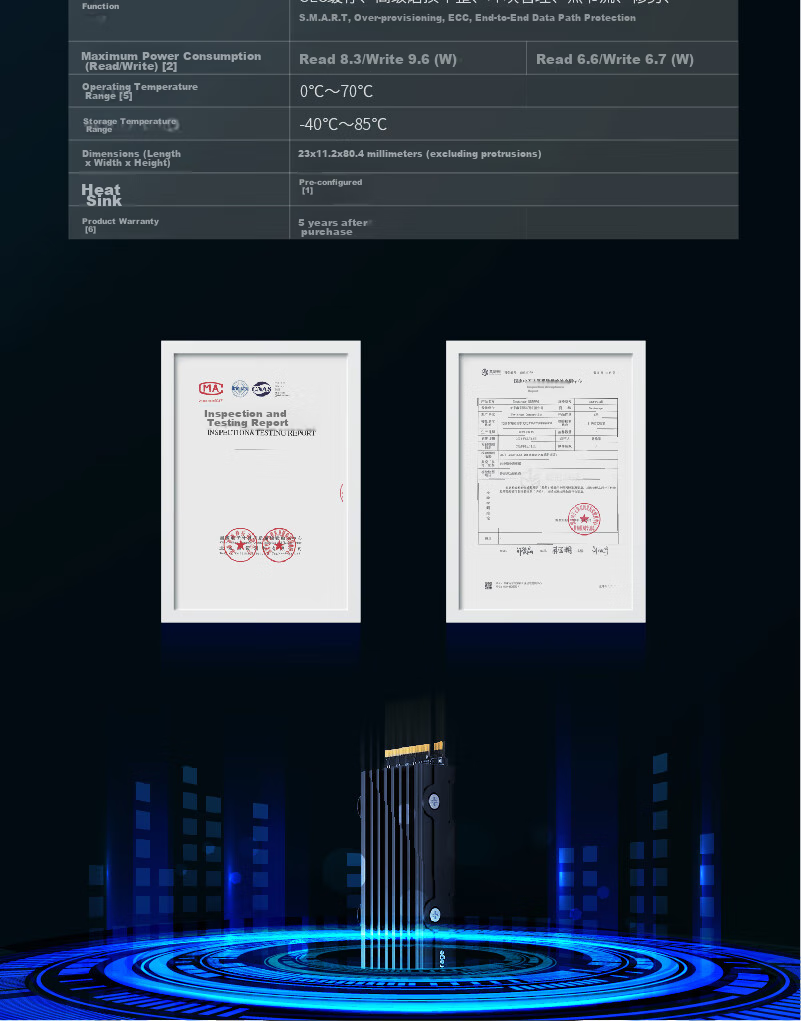 Nextorage 1TB SSD Solid State Drive PS5 Expansion Hard Drive M.2 Interface (NVMe Protocol PCIe 4.0) with Heatsink, Xuan Yin Series NEM-PAVC1TB 7
