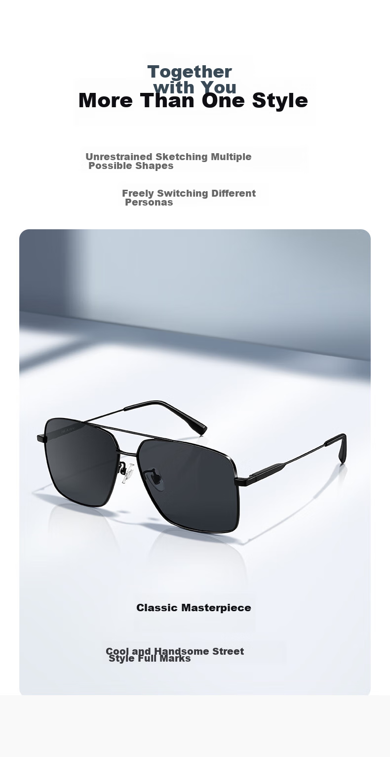 HLA Polarized Sunglasses, High-End Sunglasses for Men, Outdoor Driving UV Protection Glasses Gift 242 4