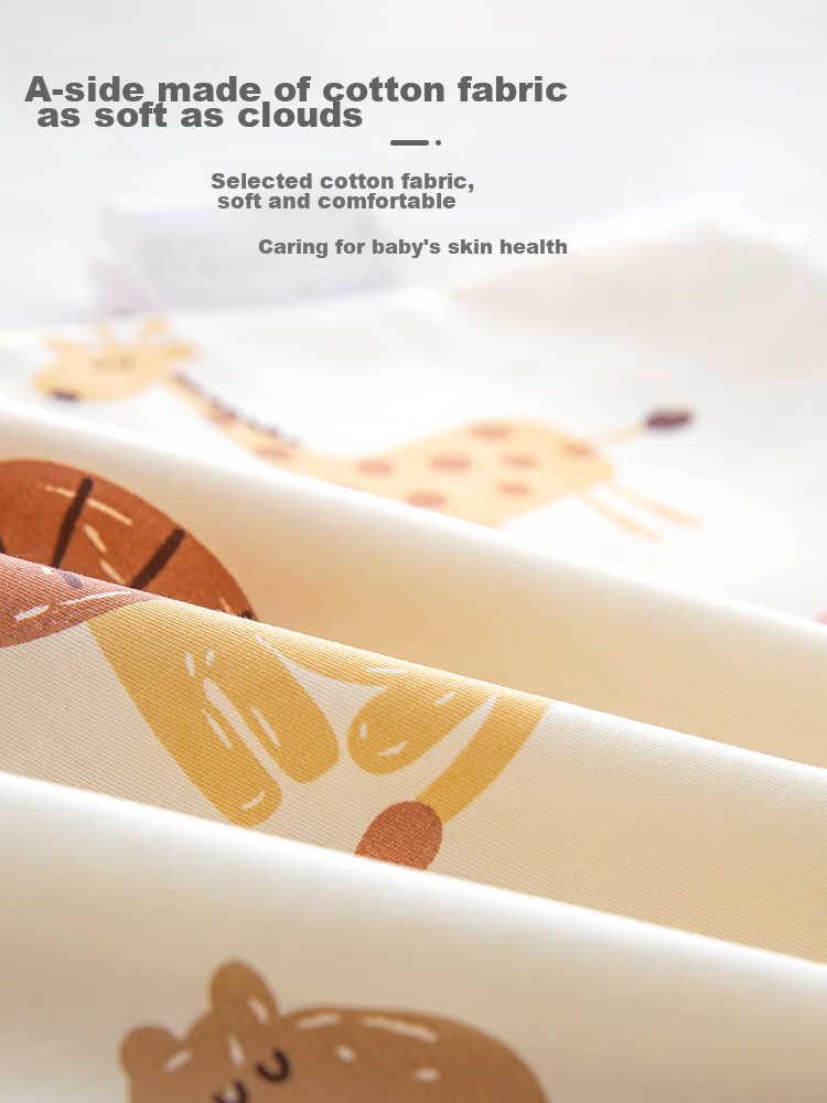 9I9 Children's Pillowcase, Pure Cotton, Kindergarten Plush Toy, Double-Sided Pillow Cover for Babies, All Seasons Use, A94 Animal Pattern, 50*30cm 6