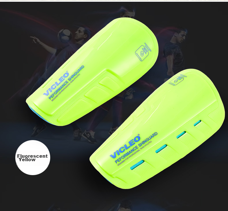 VICLeO Children And Youth Soccer Shin Guards And Ankle Pads, Insert-Type, One Pair, V820216, Fluorescent Yellow 6