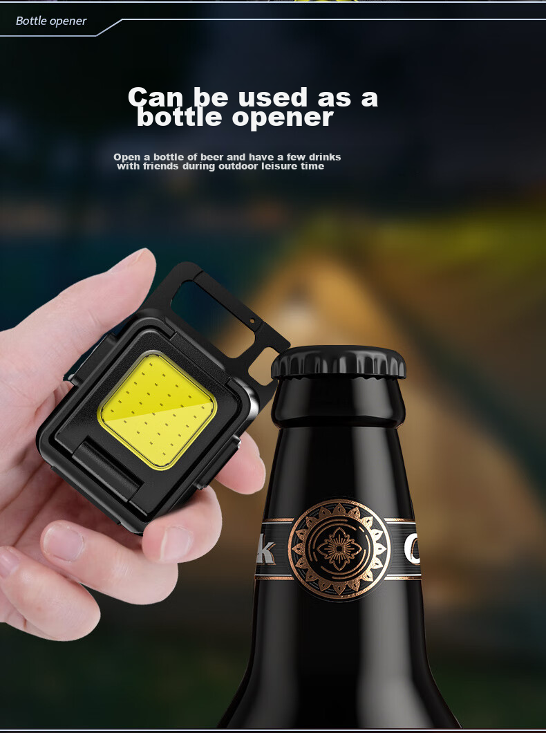 SupFire MX17 High-Intensity Flashlight, Multifunctional Magnetic Keychain Rechargeable Work Light, Auto Repair Light, Mini Spotlight 8