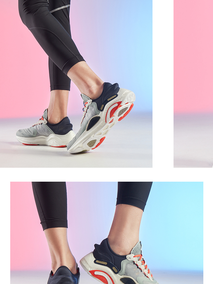 李宁跑步鞋男鞋岚plus减震舒适网面低帮运动鞋男子跑鞋arhq071