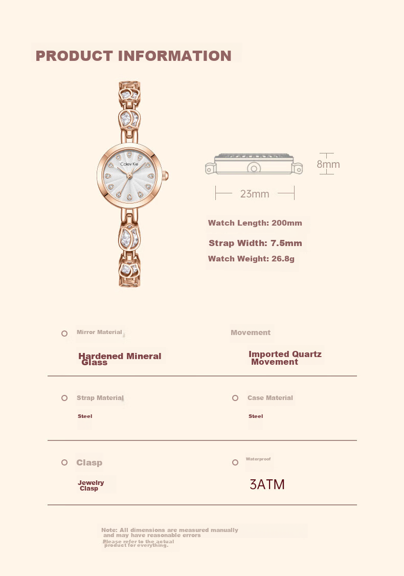 Colevkie Women's Watch, New 2026 Model for Ladies, Top Ten Luxury Niche Brand Watch, Elegant Birthday Gift for Wome 8