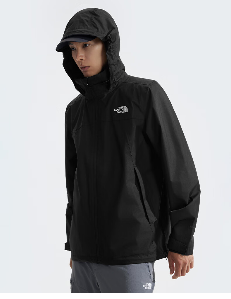 The North Face Men's Outdoor Windproof And Water-Resistant Single-Layer Hard Shell Jacket 88FR Starry Gray/C3F XL 3