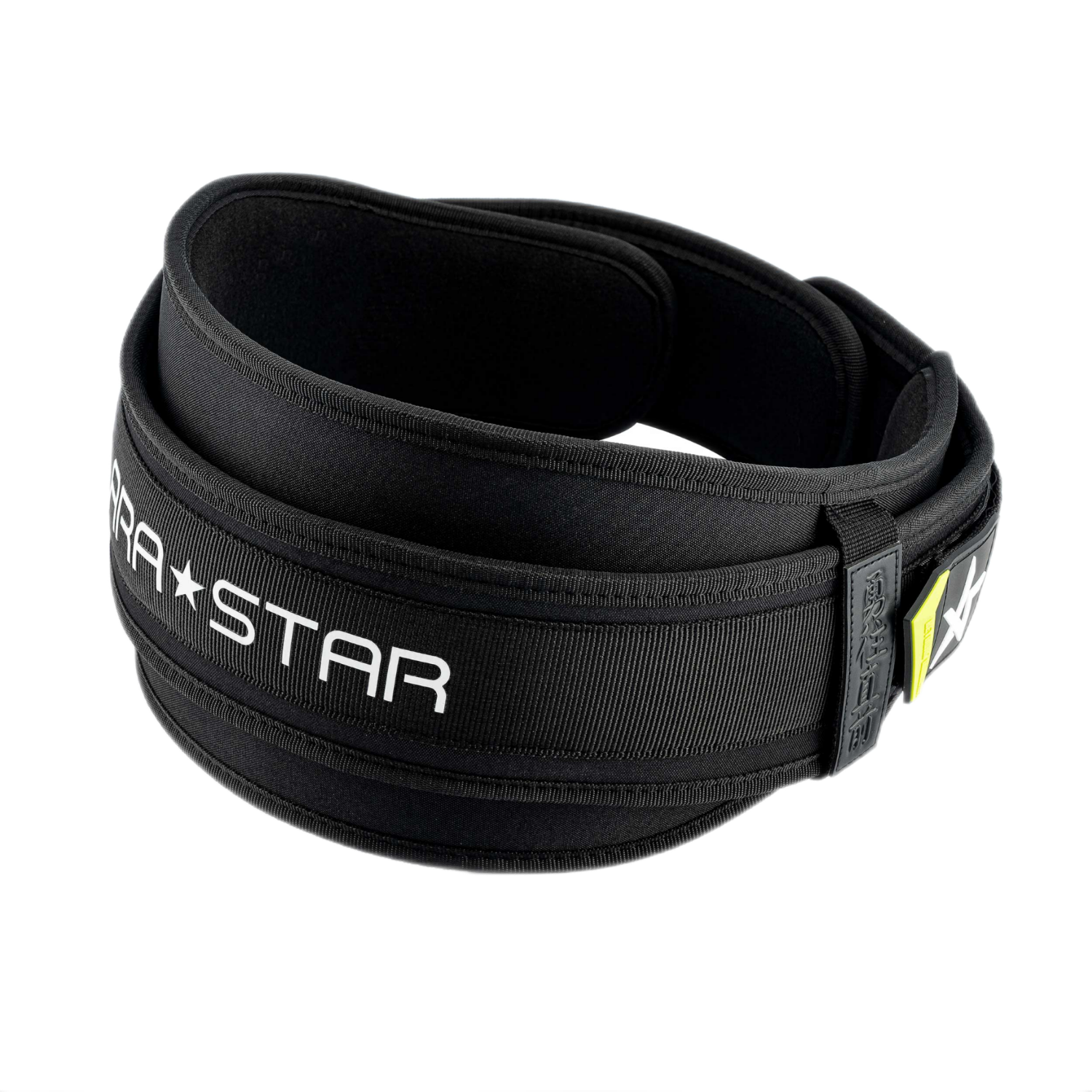 LARASTAR Peak Series Fitness Waist Belt for Men, Deadlift Squat Strength Training Weightlifting Back Support Belt Basic Model Black Size L