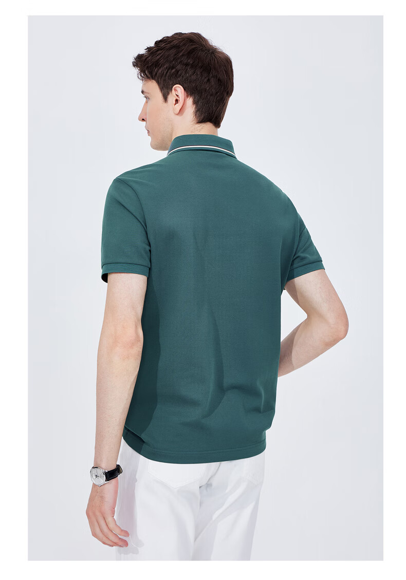 Navigare Men's Sweat-Free Short-Sleeve Commuter Casual Polo Shirt with Collar, 1325524566 32