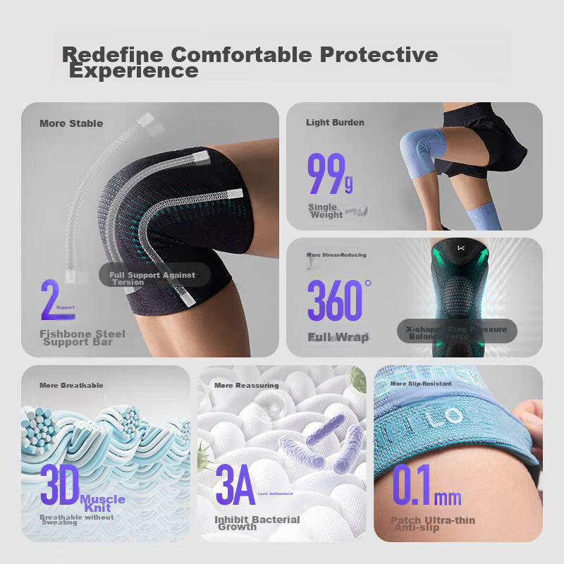 Keep Knee Brace for Sports, Meniscus Support, Running, Basketball, Badminton, Unisex Knee Protection Gear K-rox