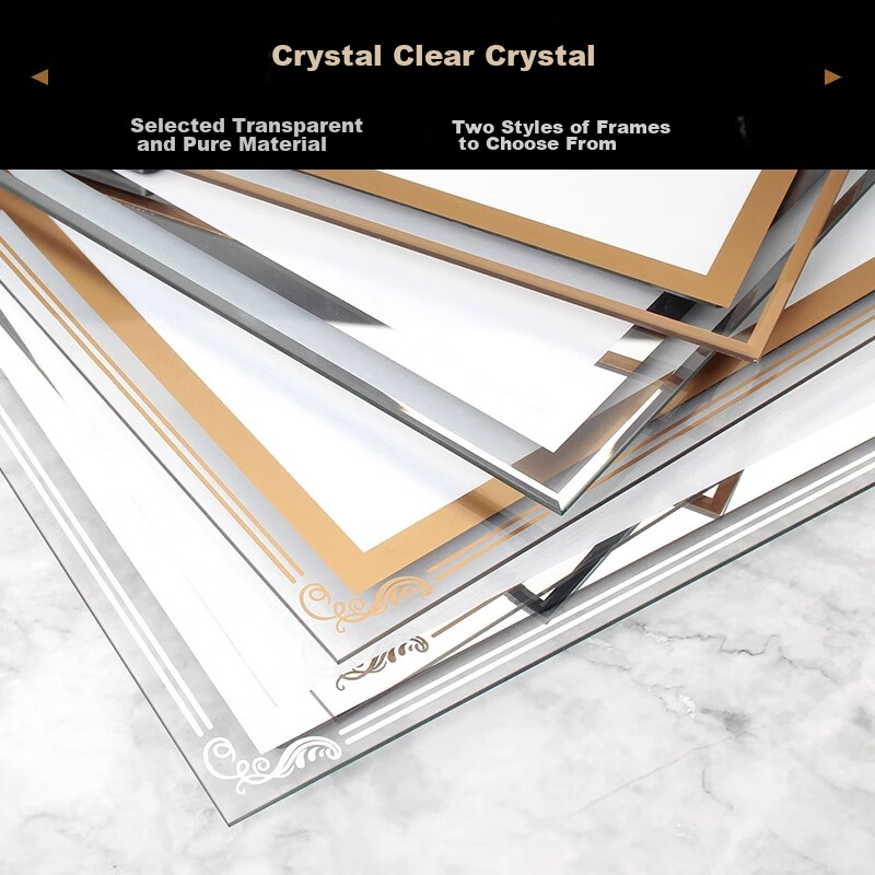 Weiji A4 High-Quality Crystal Certificate Frame Display Stand Glass Honor Certificate Patent Authorization Document Award Display Frame Crystal Glass Award Graduation Diploma Presentation Mounting Frame 1801-SV