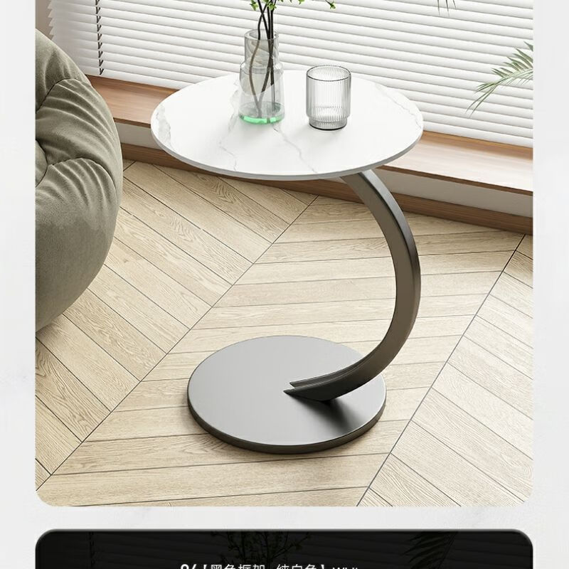 XINLIAN Small Tea Table Home Tea Tray Bedside Side Table Storage Rack Sofa Side Cabinet Modern Simple Mobile Easy 1